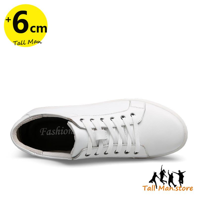 Herren Sneaker Damen Schuhe mit Absatz Schuhe zur Höhenvergrößerung Schuhe zur Höhenerhöhung Schuhe mit Höhe Hohe Schuhe Weiße Schuhe