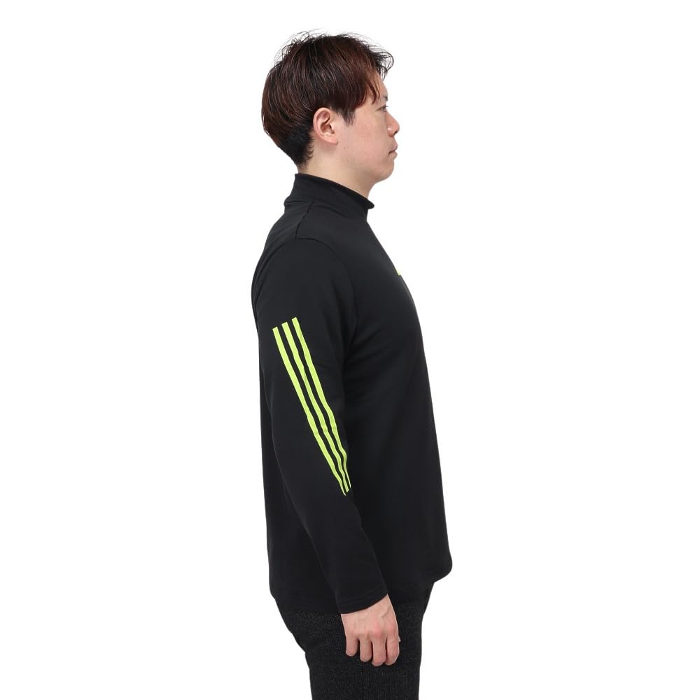 adidas Golf Mock Neck Long Sleeve Shirt for Black COLD.RDY Men,
