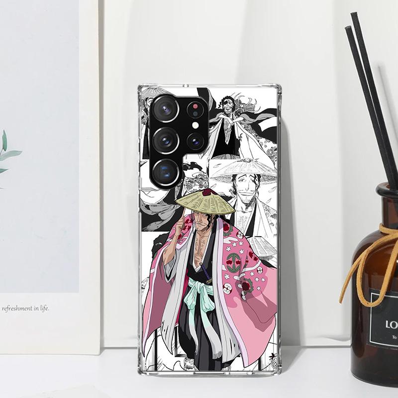 Ichigo Kenpachi Bleach Anime Phone Case For Samsung Galaxy S25 S24 S23 S22 Ultra S21 FE S20 Plus S10 + S10E Art Fundas Back Cove