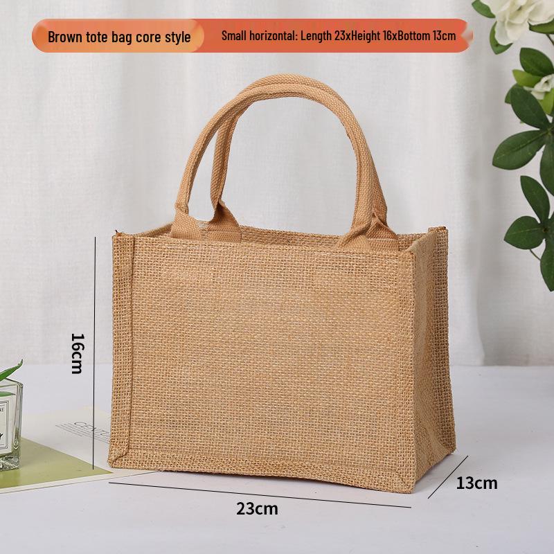 In-Stock Muji-Inspired Plain Linen Tote Bag - DIY Hand-Painted Souvenir & Shopping Jute Bag