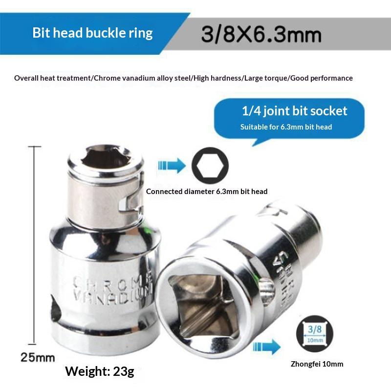 

Hex Bit Retaining Ring Socket Holder Adapter Impact Socket Wrench Tool For Screwdriver Bits - Tool Accessories 1 pc