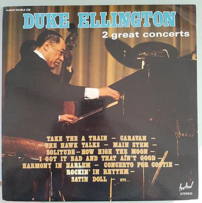 LP Record DUKE ELLINGTON  2 Great Concerts ALB228 Disques Festiva France Jazz Used