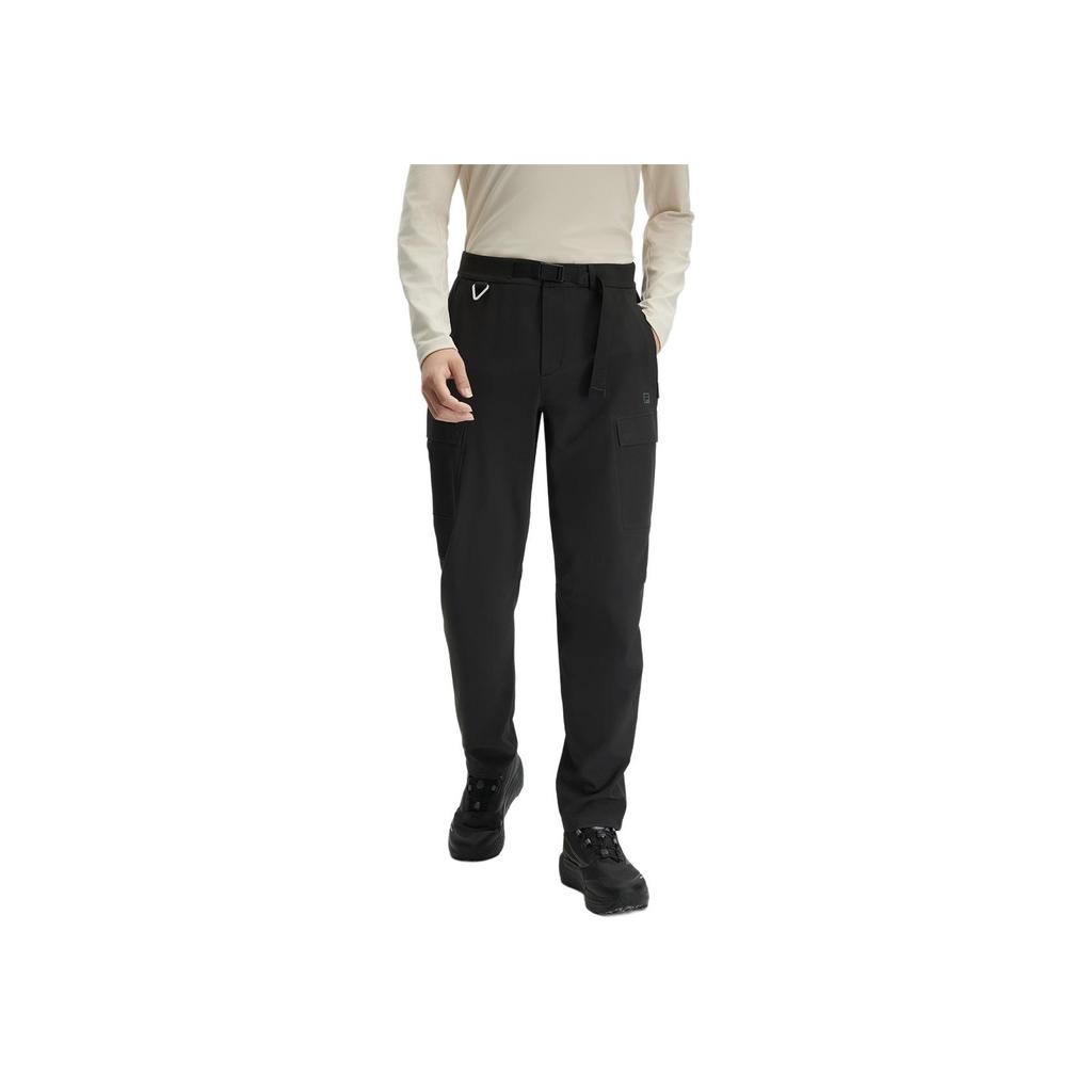 Fila X BBC EARTH Comfortable Loose Fit Running Outdoor Straight Leg Casual Pants Men Bottoms Deep-Black A11M437802FBK
