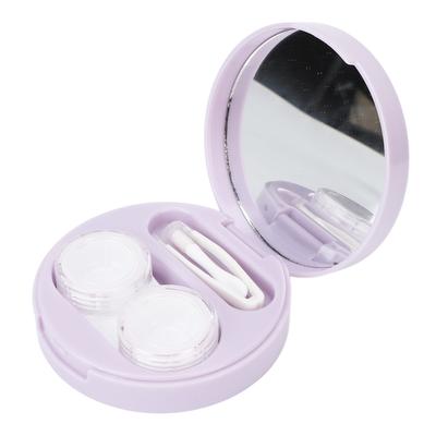Caixa de Lentes de Contato Profissional para Casa Viagem Portátil Simples Estojo para Lentes de Contato com Pinça Aplicador