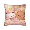 Pillow Case Panda Bubu Dudu Pattern Polyester Pillow Cover Cushion Cover Graphic Pillowcases For Chair Sofa Home Decoration