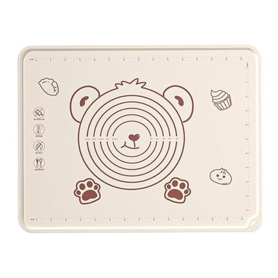 Backmatte Rutschfest Geruchlos Verdickte Silikon Teigausrollmatte mit Skala zum Backen von Pizza