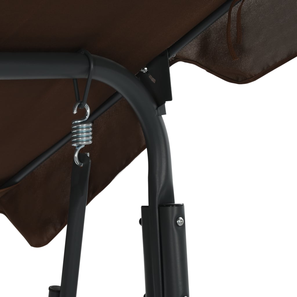 Hollywood Swing Chair Coffee Brown 170 * 110 * 153 cm