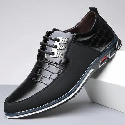 Fashion Men Dress Shoes Fashion Leather Men Loafers Classice Shoes Retro Business Shoes Zapatos De Hombre Big Size 48 49 50 51 52