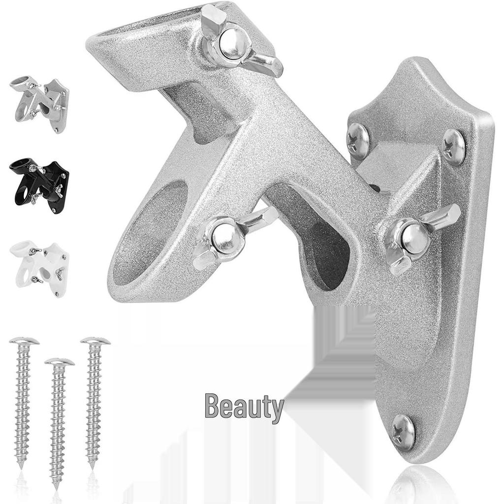 1.8m Rotating Stainless Steel Flagpole, 5-Section, Anti-Tangle, Wall-Mountable, Outdoor Use