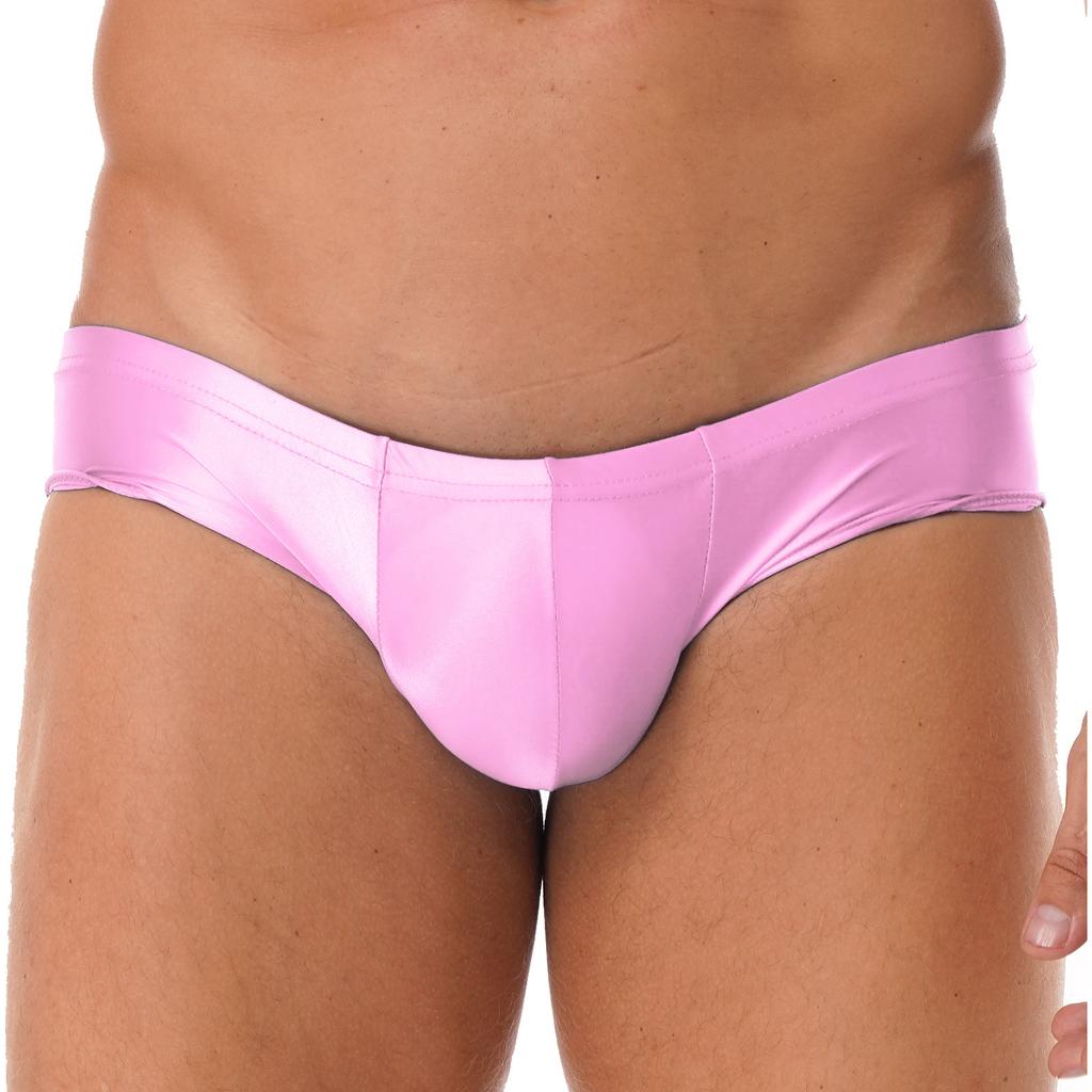 Mens Low Rise Briefs Solid Color Elastic Waistband Underwear Swimwear Lightweight Stretch Comfort Daily Wear