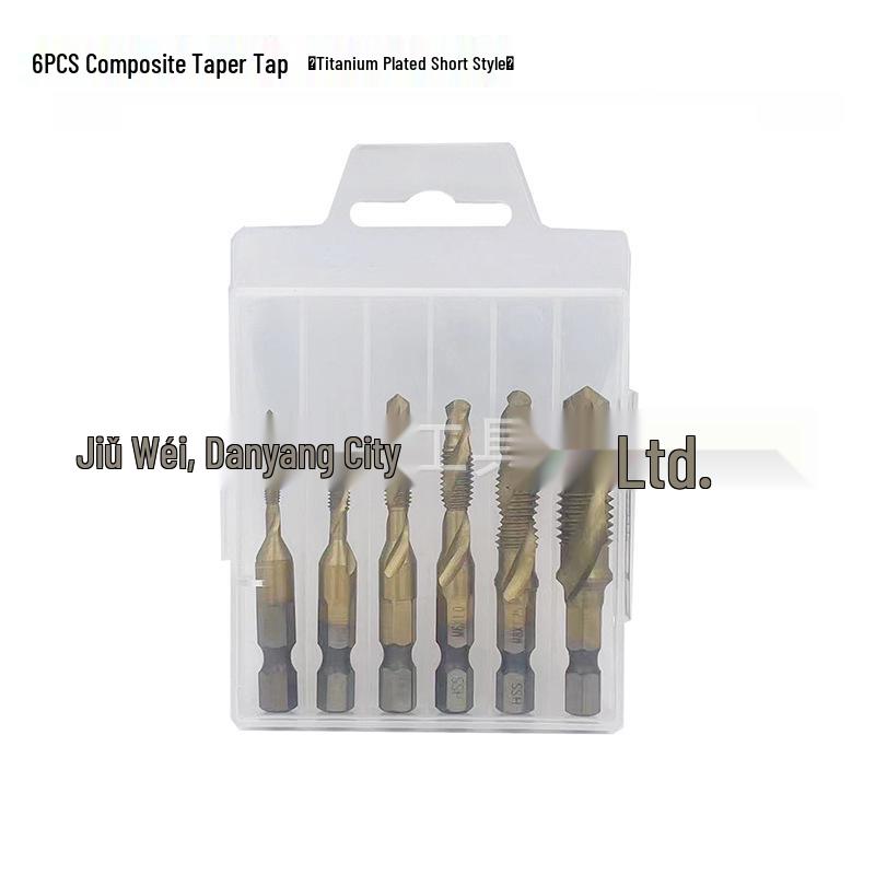 High-Speed Steel Metric Hex Shank Drill-Tap Bit - Short & Long Taper Types
