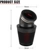 NIBBI CNC Universal Air Filter Motorcycle 42mm 48mm Mushroom Head Air Cleaner 45 Degree Bend Air Intake Pipe Filters PitBike