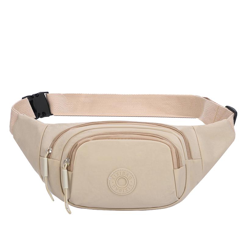 Lightweight Women's Outdoor Chest Bag – Rainproof Nylon Waist Pack for Hiking Running & Sports Use