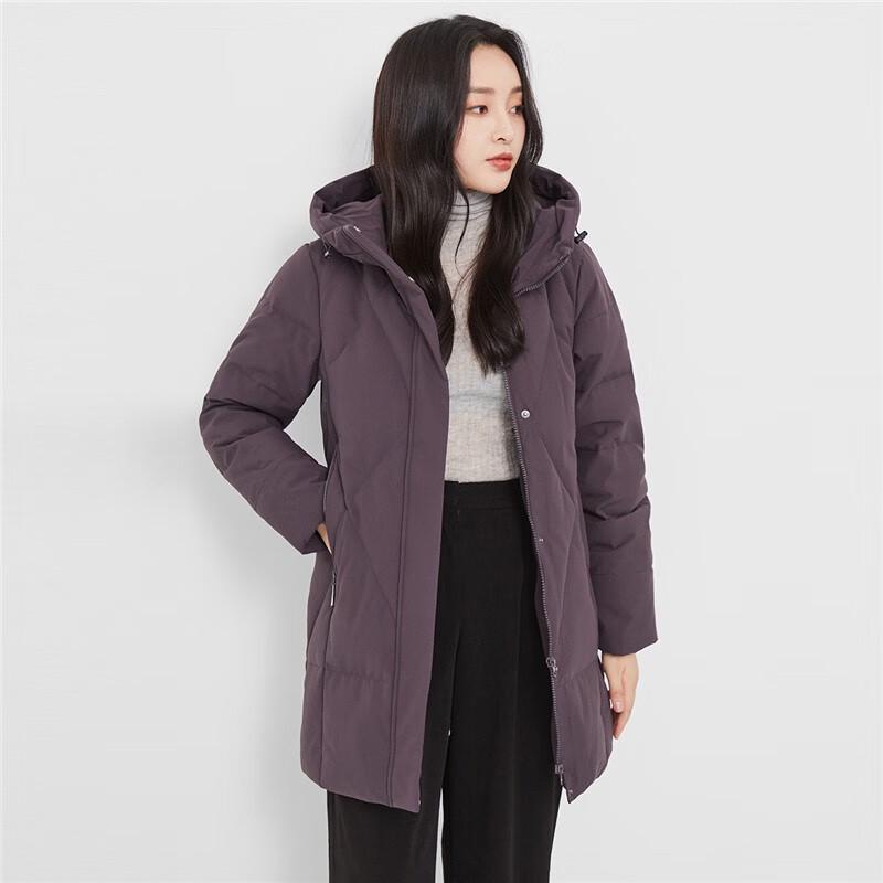 

SNOW FLYING Women s Hooded Mid-Length Down Jacket 195