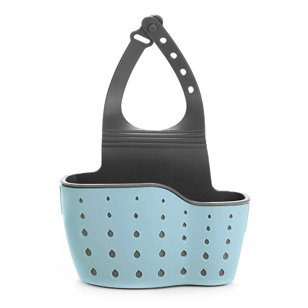 Hanging Bag Organizer Double-layer Kitchen Sink Shelf with Strong Load-bearing Design Easy-to-install Hanging Basket for Soap