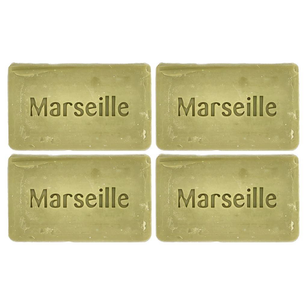 A La Maison de Provence, Hand and Body Solid Soap, Lavender Rosemary Olive Oil, 4 Bars, 100g (3.5oz) Each