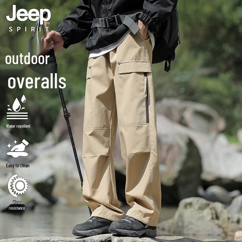 JEEP SPIRIT Men s Outdoor Windproof Waterproof Cargo Pants L