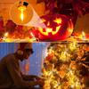 Accessory Cord with 10 Led Light Bulb, LED Light Bulb C7 Cord Clip Lights Christmas Cabin, for Christmas Village Houses Craft Decoration