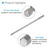CoCud Hex Head Wrench Bit Hex 200mm S2 Alloy Steel Driver Bits Power Set of 4 Set, H3, H4, H5, H6, 1/4" Shank, Long, - (For Drills) -