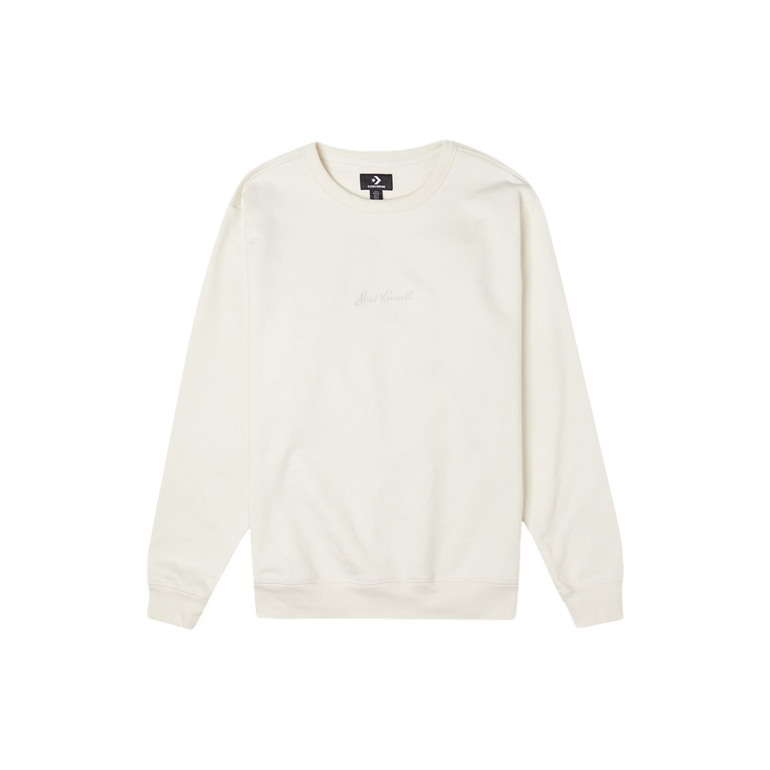 

Converse Jack Purcell Fleece Crew Neck Sweatshirt Men Tops Milk-White 10022516-A01