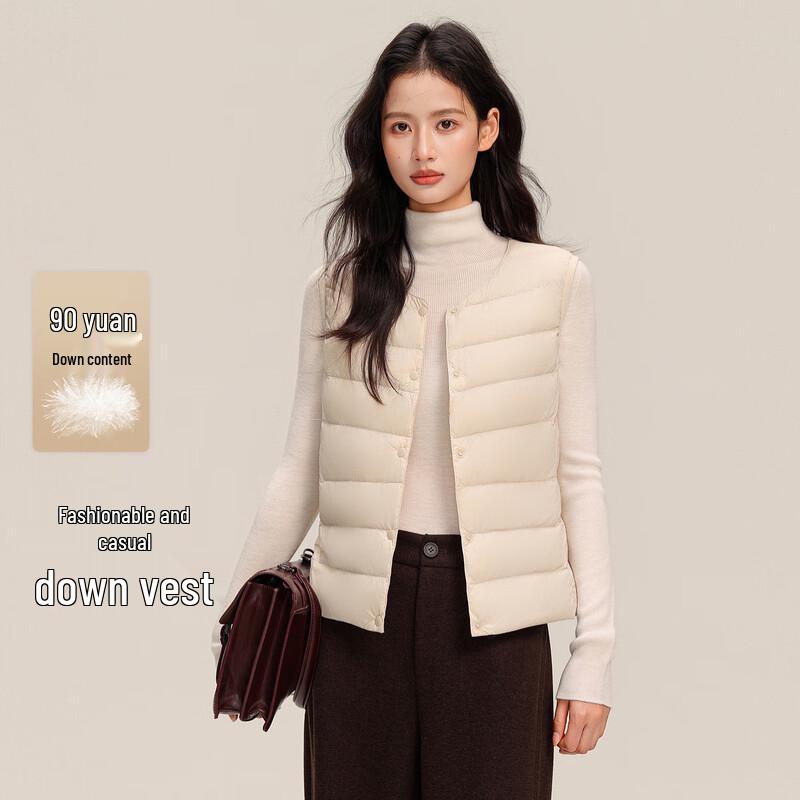 SNOWFLYING Women's Lightweight 90% Duck Down Vest
