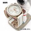 Swatch x OMEGA Compatible Rubber Strap with Double Lines (Cream/Beige Lines)