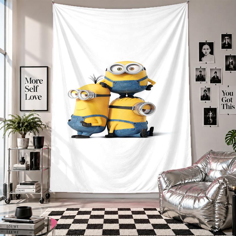 Wall TapestryMinions Despicable Me Art Hanging Cloth Decorative Background Cover for Room Decoration