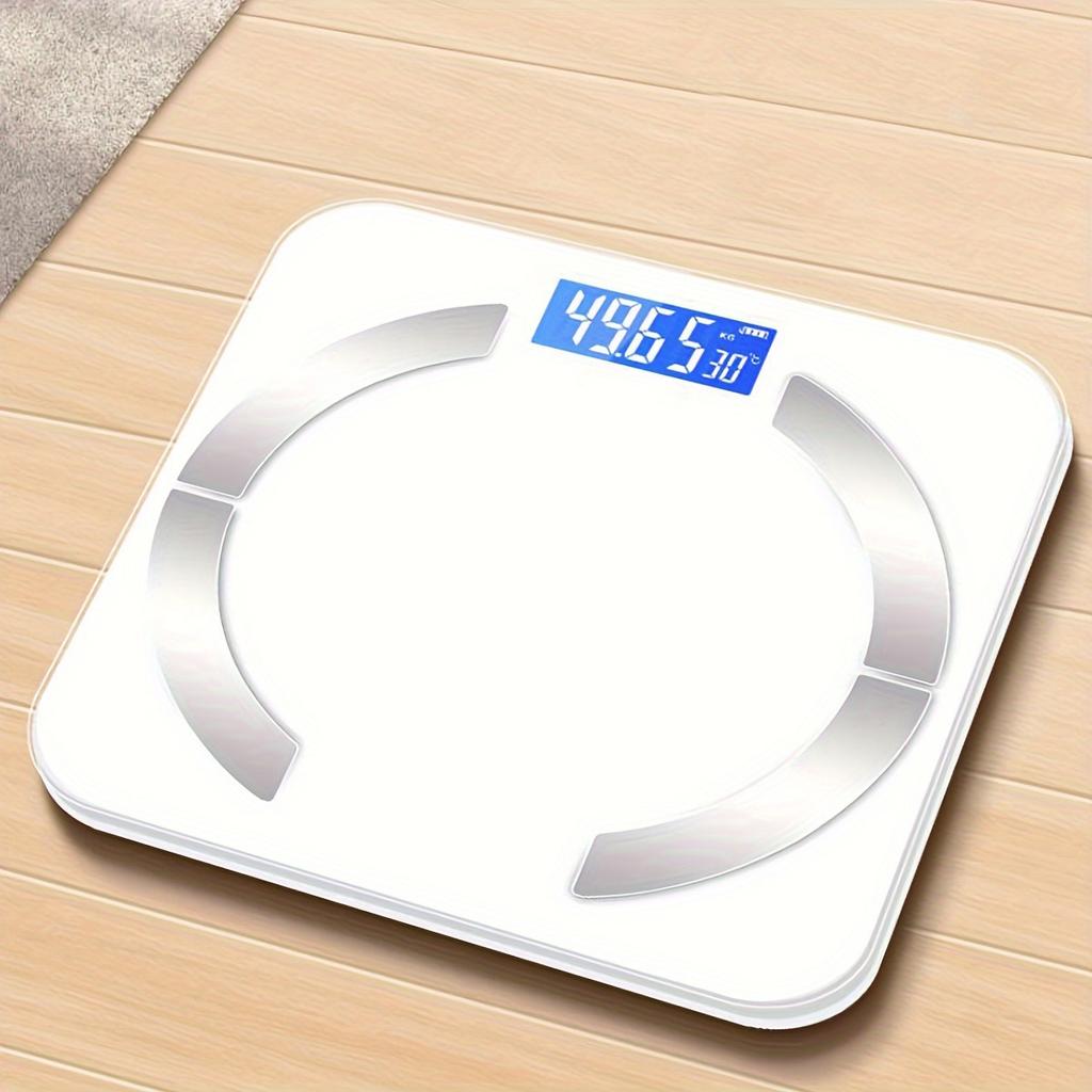 1pc Intelligent Digital LED Weighing Scale, Weighing Scale for Fat Measurement, Wireless AAP for Smart Phones.