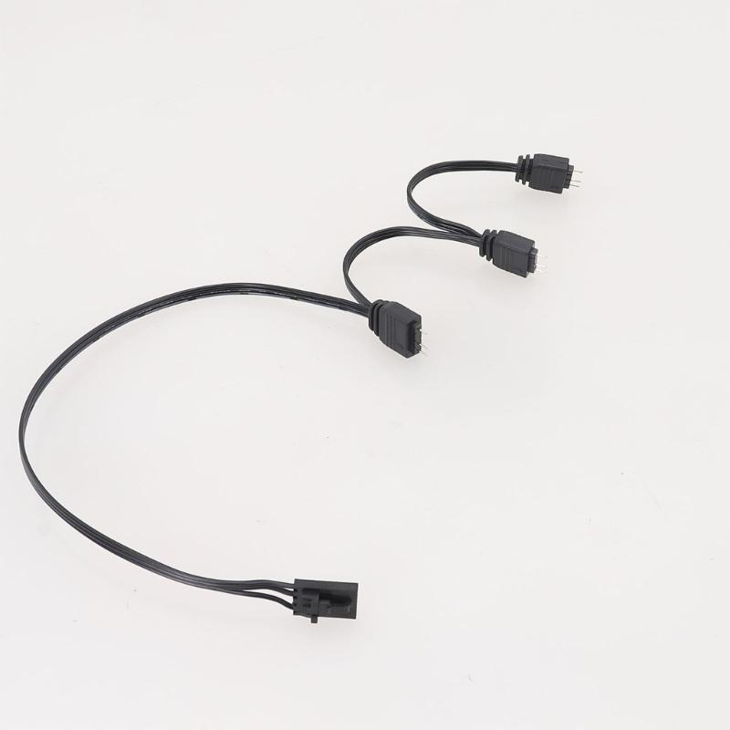 4Pin to 5V 3Pin ARGB Splitter Cable for ARGB Hub and Fan Lighting Control For HDLL120 Splitter Extension Cord