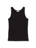 Ray Beams S/S TEE Basic Ribbed Tank Top Women's Black One Size