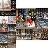 Exquisite Merry Christmas Wall Stickers Window Glass Decals For Festive Home Decor