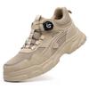 Men's Lightweight Steel Toe Safety Shoes: Breathable, Anti-Smash, Anti-Puncture, Comfortable, Wear-Resistant Labor Protection Footwear.