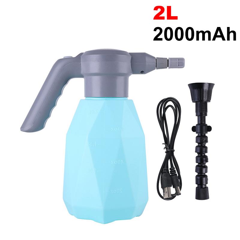 1L/2L Cordless Electric Garden Sprayer Watering Can 2000mA USB Rechargable Automatic Atomizer Plant Mister Spray Bottle