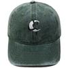 Snake wrap moon embroidery baseball cap washed retro dad hat personality hip hop men's and women's casual hat tide