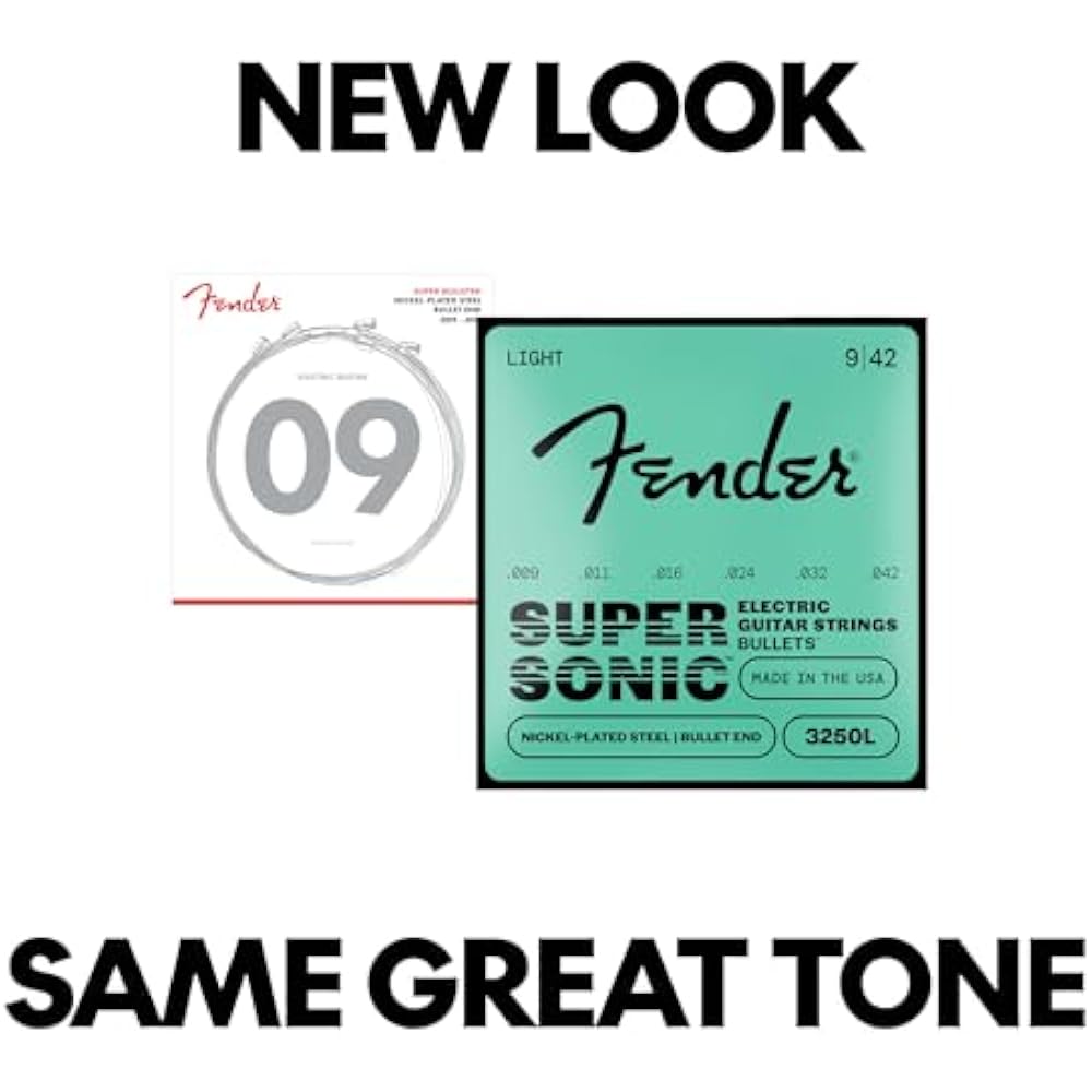 Fender Fender Electric Guitar Strings SuperSonic™ Bullets® 3250L Guitar Strings, Nickel-Plated St...