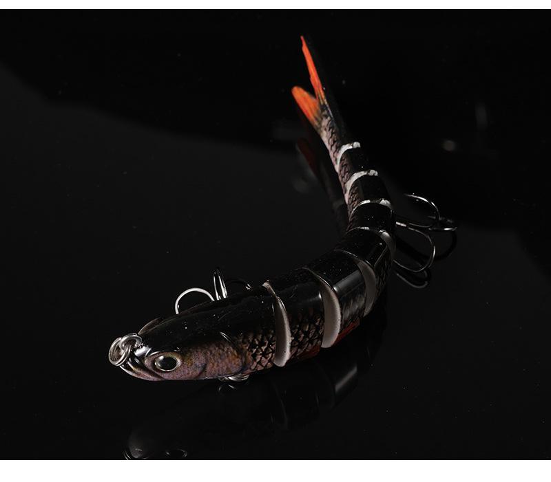 Best-Selling Realistic Multi-Jointed Fish Bait, 26g, 12cm, Eight-Section Sinking Lure for Sea Fishing