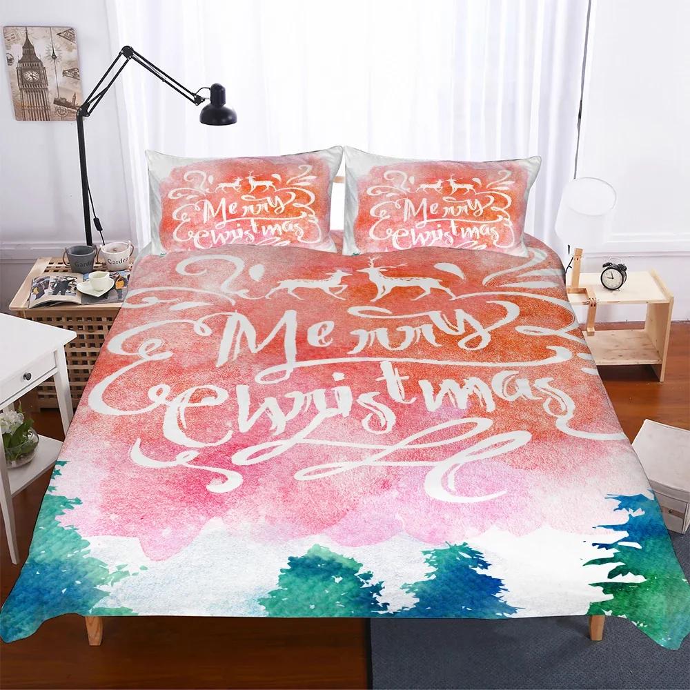 

Comforter Set Christmas Snowflake Deer Dekbed Overtrek Adult Queen King Size Bedding Set S Home Textiles Comforter (quilt)-EU Single(135*200cm)3pcs