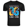 Sunset Beach 86 California Surf Summer Graphic T-Shirt