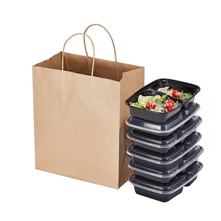 Custom Printed Kraft Paper Bags for Clothing & Milk Tea Takeaway - Multiple Sizes Available