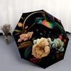 1pc Hummingbird Floral Night Garden Umbrella with Plastic Handle,Suitable for All Seasons Home Travel Outdoor UmbrellaDD410