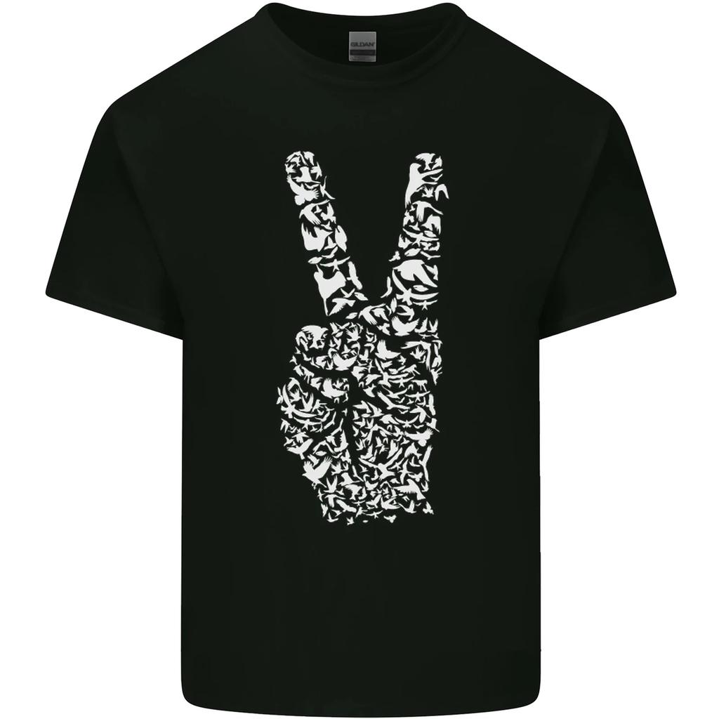 Peace Word Art Hippy Environment Kids T-Shirt Childrens