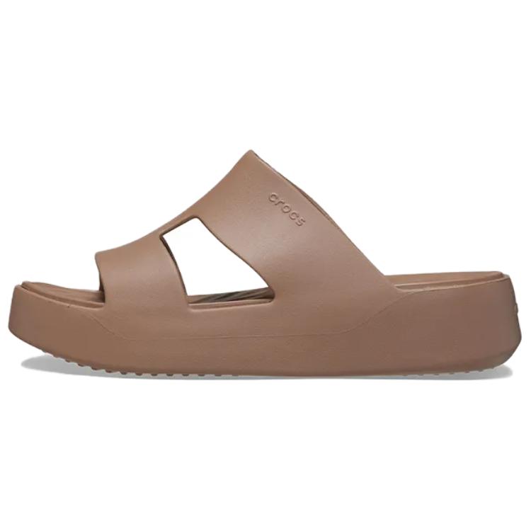 Crocs Fashionable Simple Elegant Slip-Resistant Shock-Absorbing Slide Sandals Women Sandals Brown 209409-2Q9