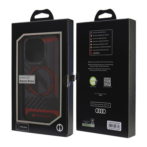 Audi Iml Sport Magsafe Iphone 16 Pro6.3 Czarny/Black Hardcase Aus-Imlmip16P-Rsq/D2-Bk