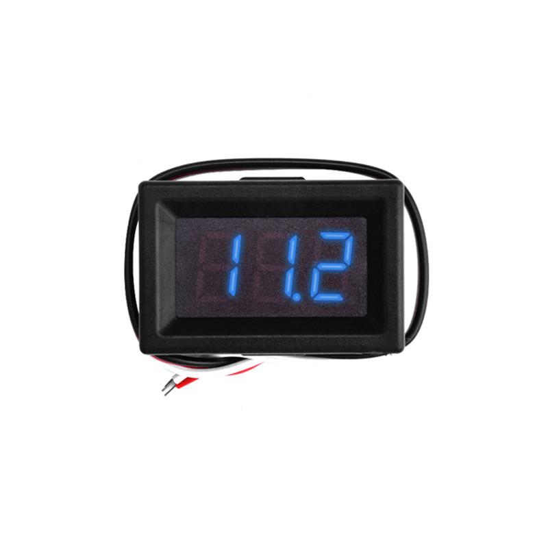 0.36 Inch, 3-wire with Housing, 3-wire Voltmeter 0V-100V DC Digital Display Meter, Digital Voltmeter