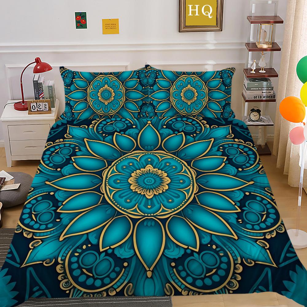 Bettwäsche-Set, 3D-Paisley-Druck, schöner King-Size-Bettbezug, Damen-Luxus-Heimbettwäsche