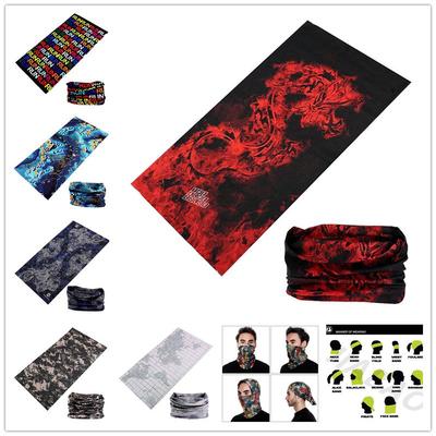 Açık Bandana Balıkçılık Spor Bisiklet Maskesi Shemagh Askeri başörtüsü Yüz Kalkanı Kafa Bandı Boyun Isıtıcı Boru Şeklindeki Bandanalar