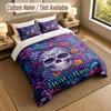 Decorative Artwork Theme Personalized 3Pcs Bedding Set Custom Text & Name 1 Sheet 2 Pillowcases Household Bedding 1pc