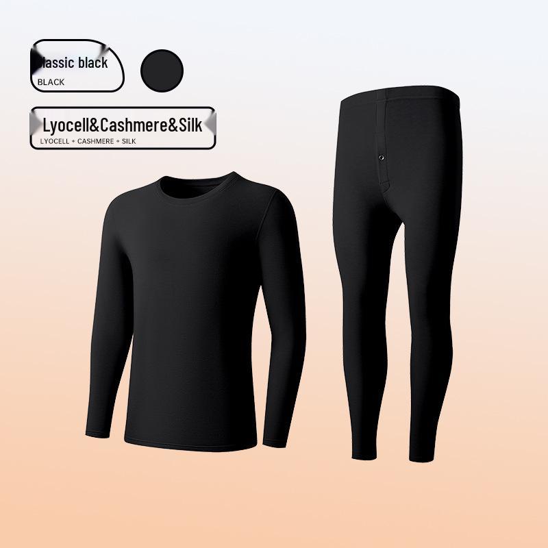 Women's Customized Autumn/Winter Cashmere Silk Antibacterial Heated Lyocell Warm Underwear Set