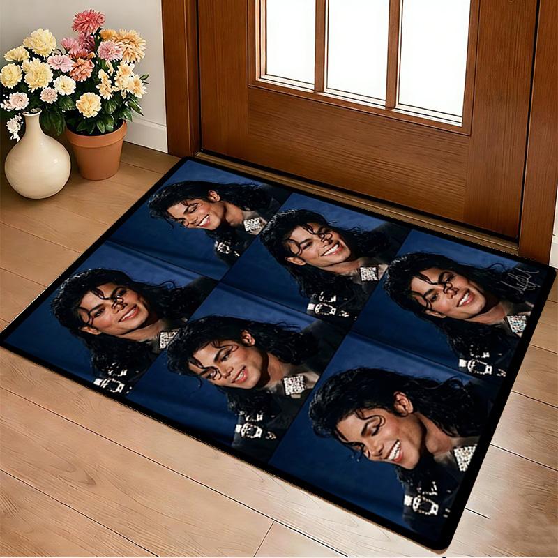 Michael Jackson Living Room Nonslip Area Rug Soft Carpet For Bedroom Gameoom Playroom Sofa Office Home Decor Doormat