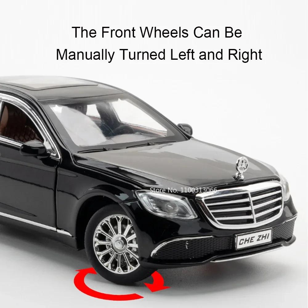 1:24 E300eL GLE350 Models Cars Alloy Toys 6 Doors Opened Miniature Car with Pull Back Light Music Vehicles Boys Collection Gifts